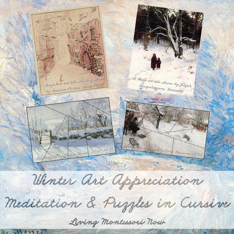 Winter Art Appreciation - Meditation and Puzzles in Cursive