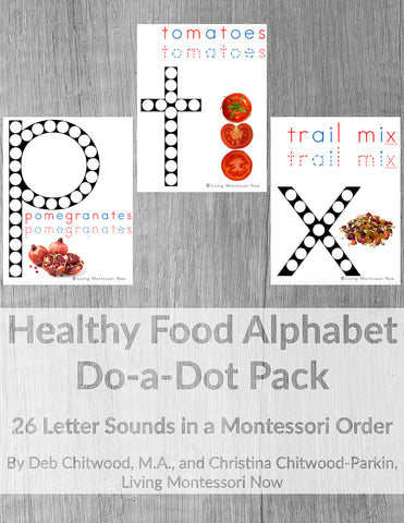 Healthy Food Alphabet Do-a-Dot Pack _ Living Montessori Now