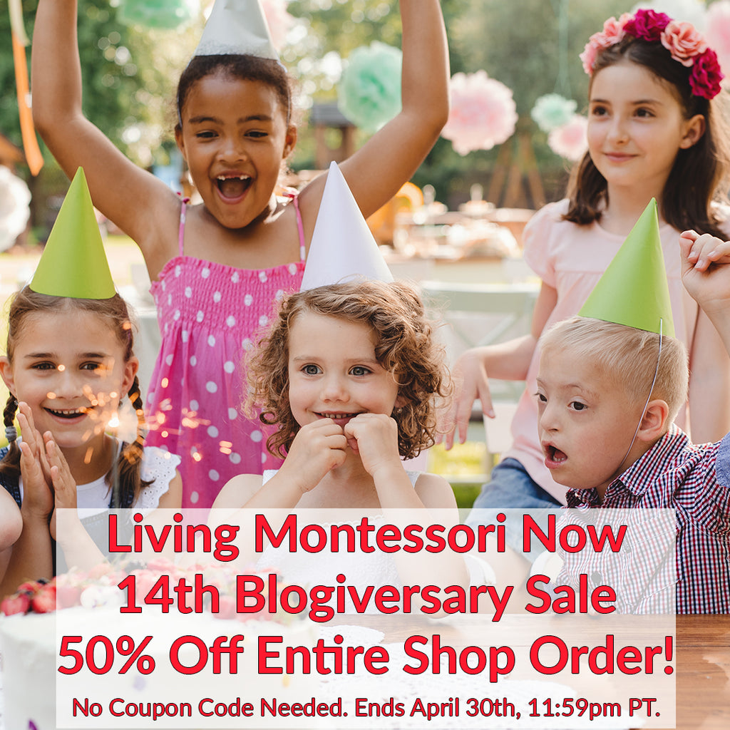 Living Montessori Now 14th Blogiversary Sale