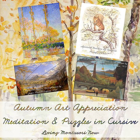 Autumn Art Appreciation - Meditation and Puzzles in Cursive