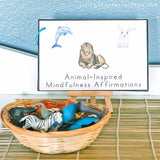 Animal-Inspired Mindfulness Affirmations Booklet with Safari Ltd Animals _ Living Montessori Now