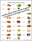 Healthy Food Letter Sounds for Vocabulary and Letter Matching _ Living Montessori Now