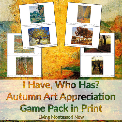 I Have, Who Has? Autumn Art Appreciation Game Pack in  Print