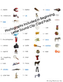 Photographs Included In Beginning Letter Sound Clip Cards Pack _ Living Montessori Now