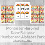 Montessori-Inspired Eat-a-Rainbow Number and Alphabet Pack _ Living Montessori Now