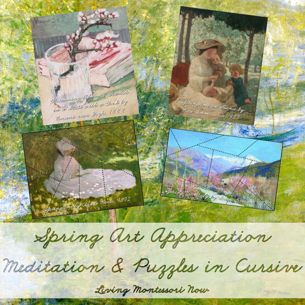 Spring Art Appreciation - Meditation and Puzzles in Cursive – Living ...